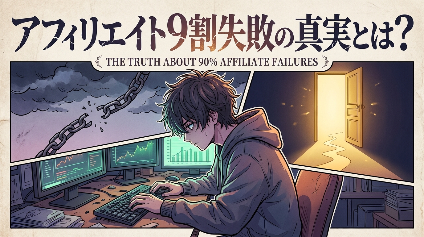 アフィリエイト9割失敗の真実とは？