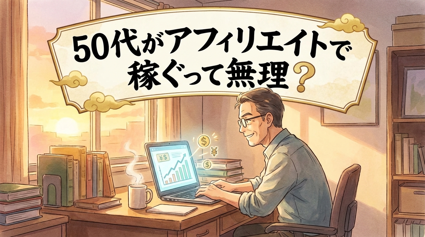 50代がアフィリエイトで稼ぐって無理？