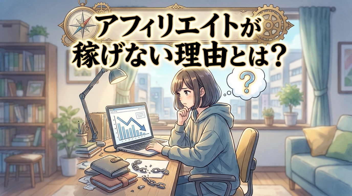 アフィリエイトが稼げない理由とは？