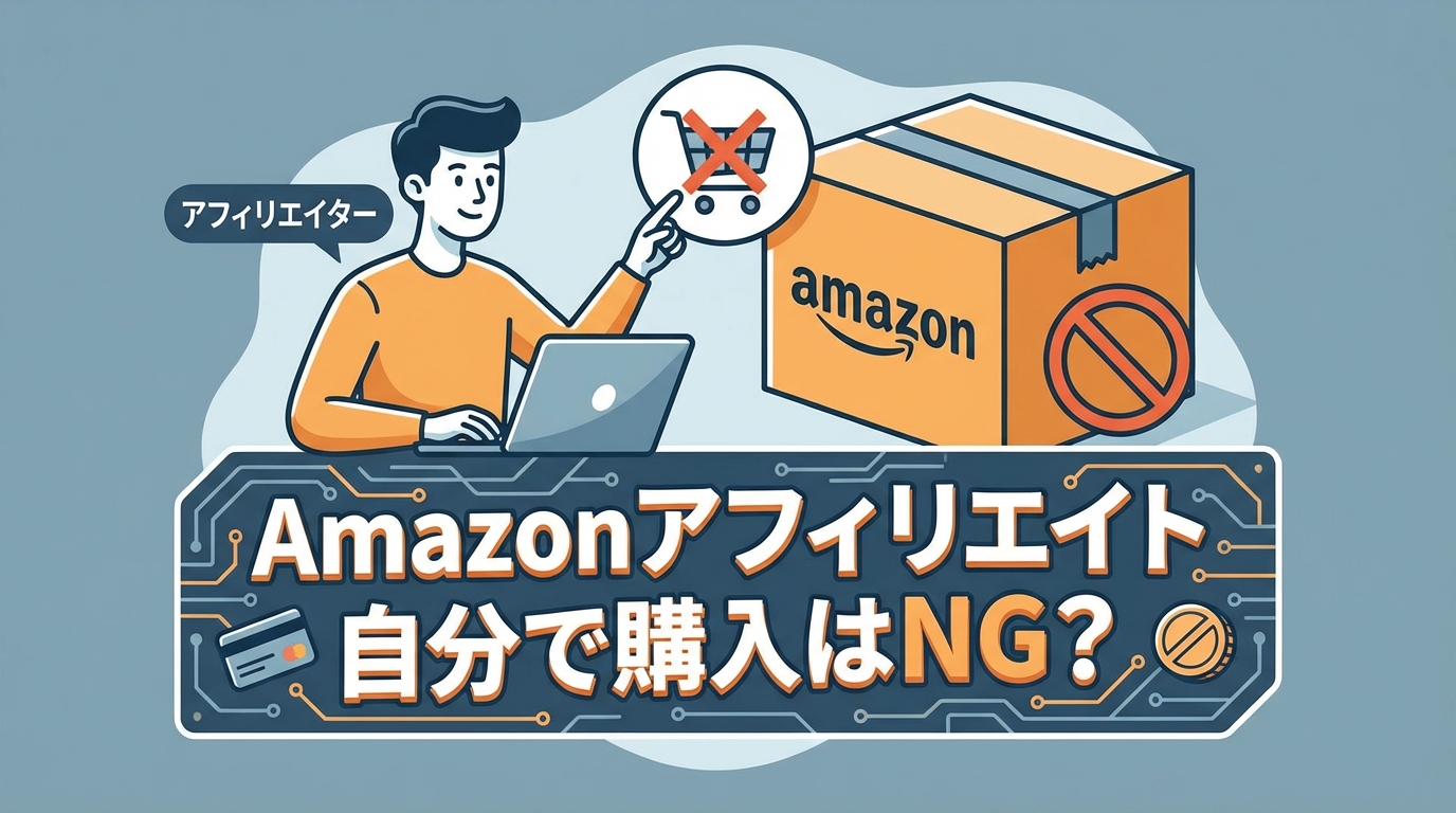 Amazonアフィリエイト自分で購入はNG？