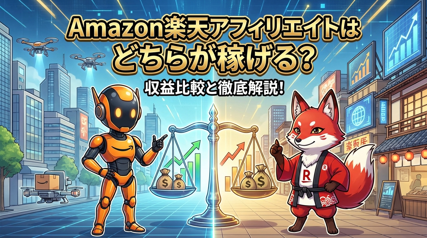 Amazon楽天アフィリエイトはどちらが稼げる？