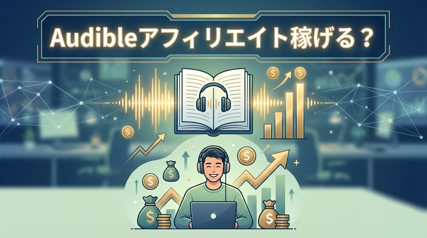 Audibleアフィリエイト稼げる？