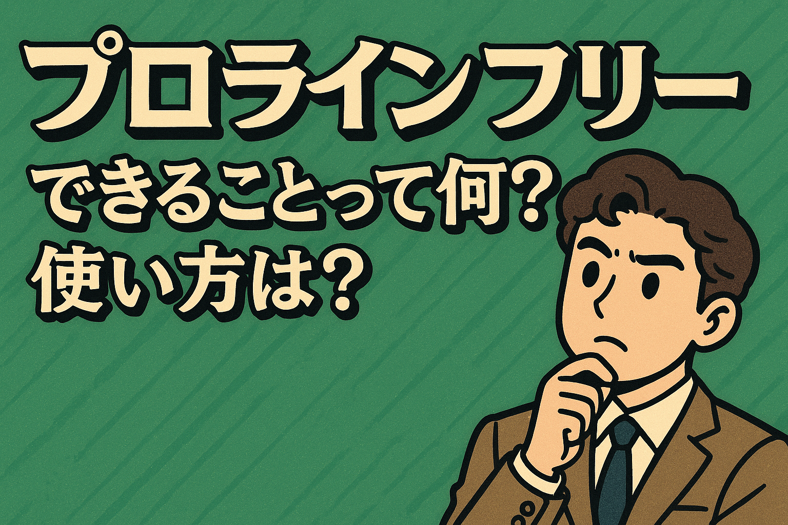 プロラインフリーできることって何？使い方は？