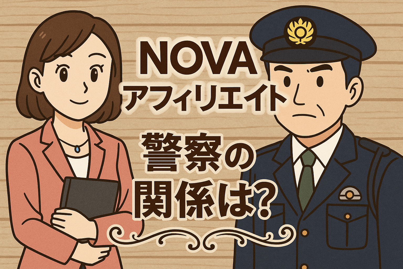nova アフィリエイト 警察の関係は？