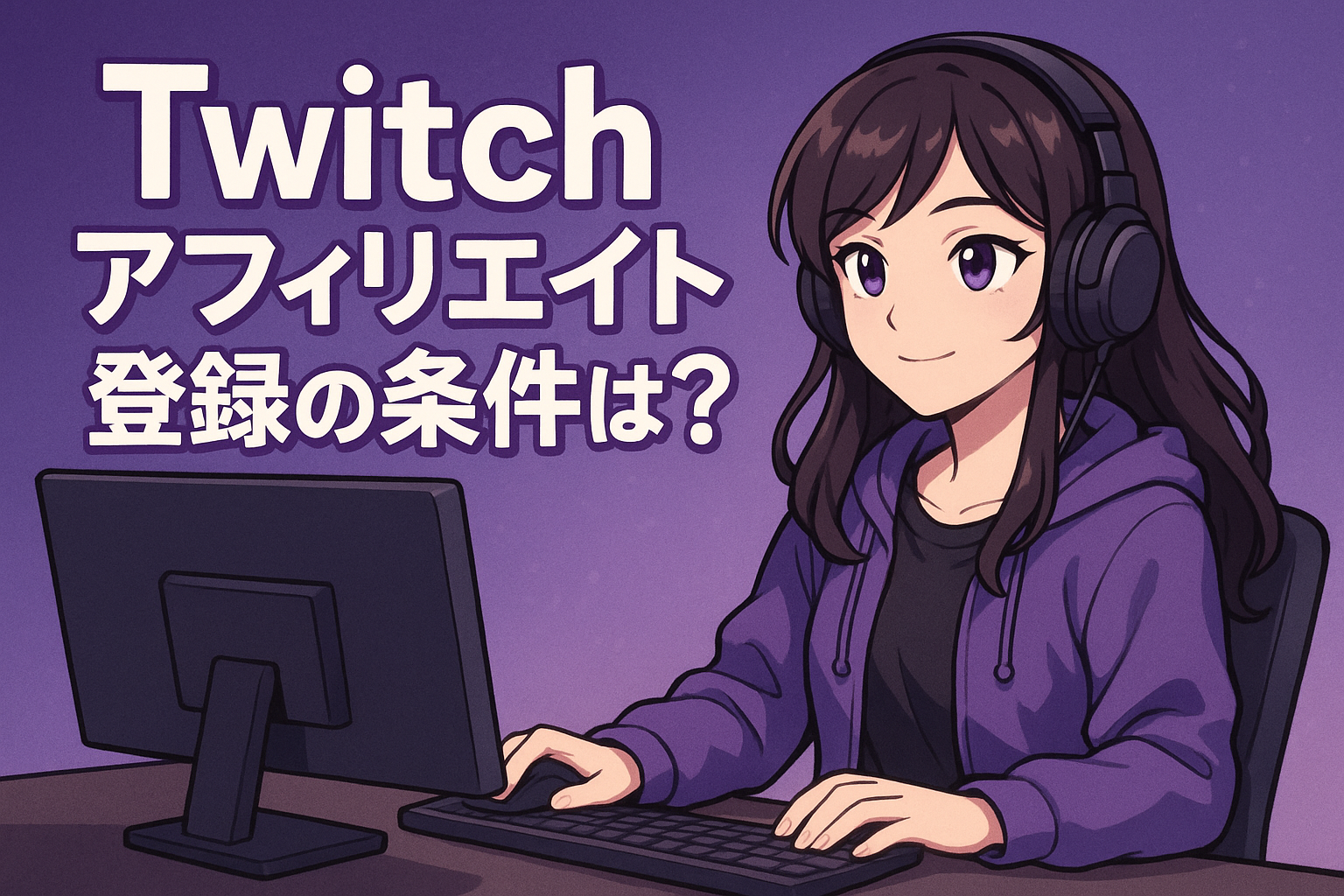 Twitchアフィリエイト登録の条件は？