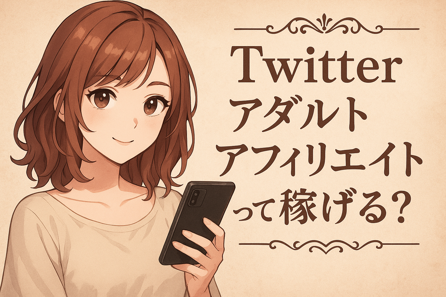 Twitterアダルトアフィリエイトって稼げる？