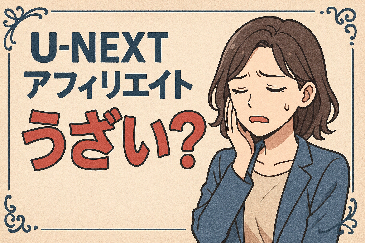 u-nextアフィリエイトうざい？