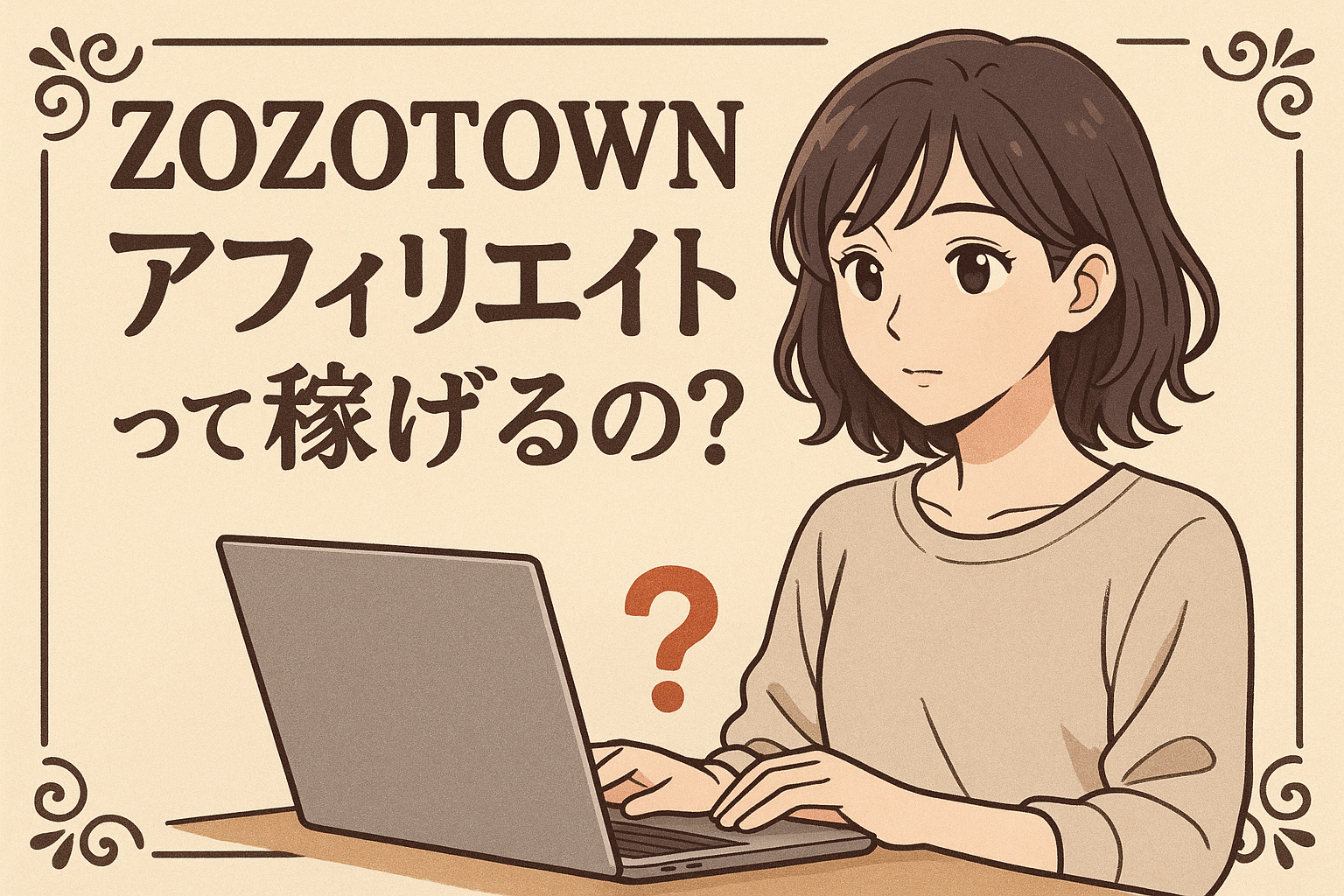 zozotownアフィリエイトって稼げるの？