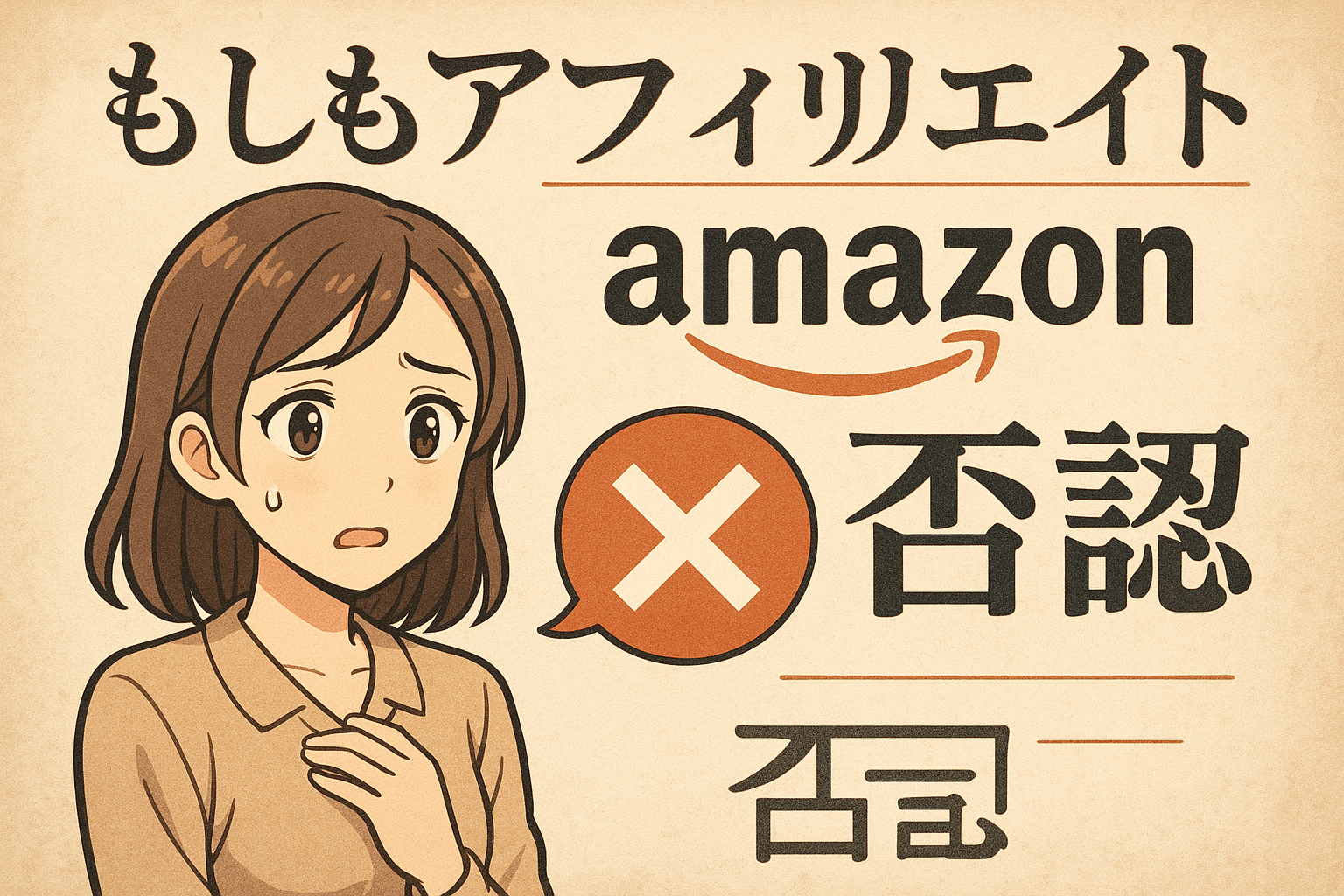 もしもアフィリエイト amazon 否認の理由は？
