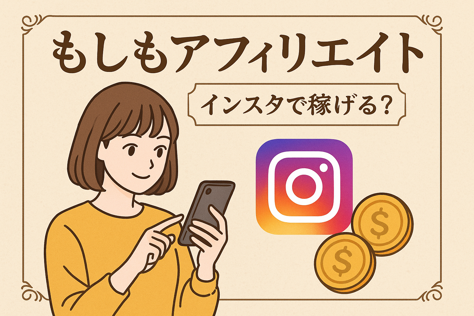 もしもアフィリエイト インスタで稼げる？