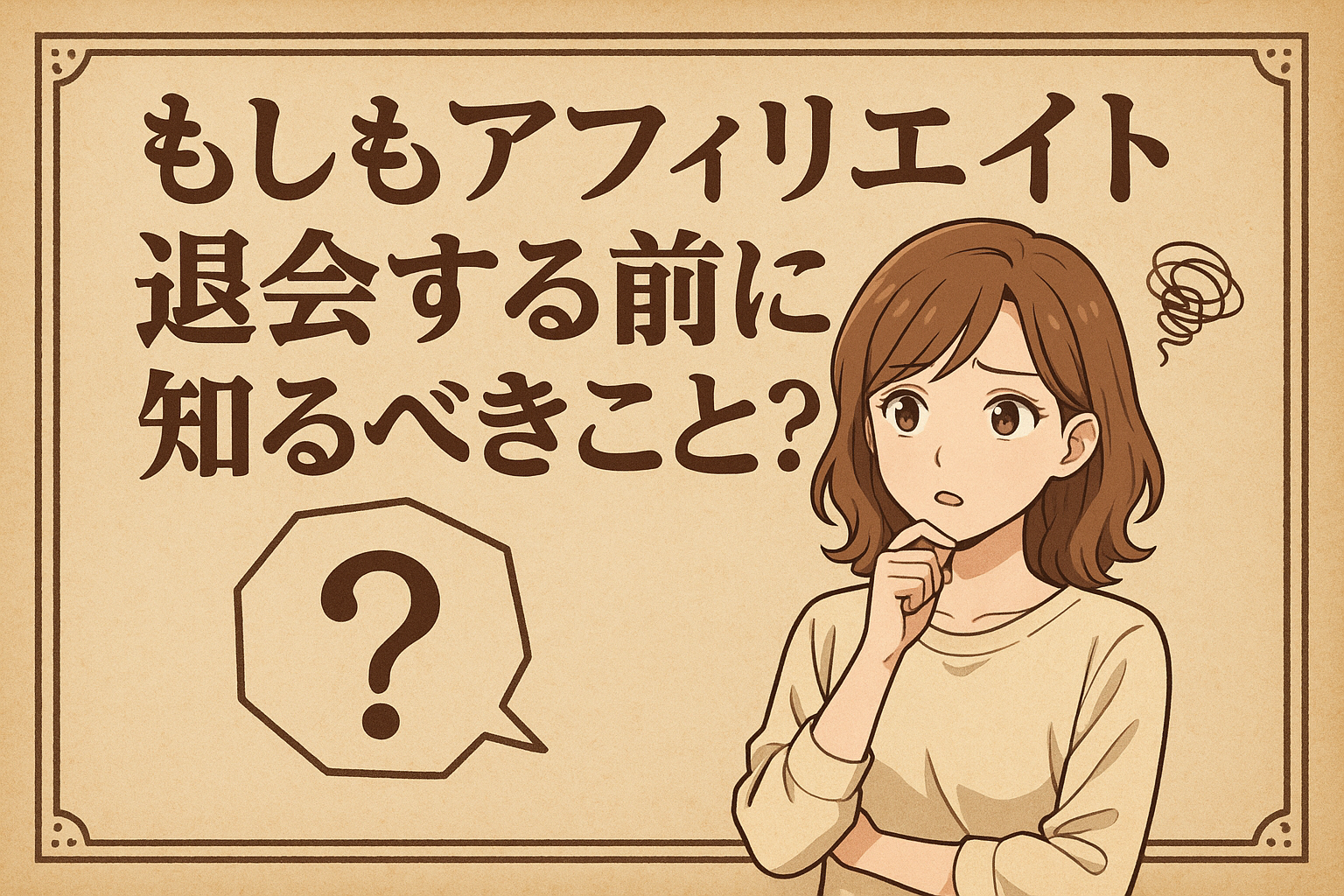 もしもアフィリエイト退会する前に知るべきこと？