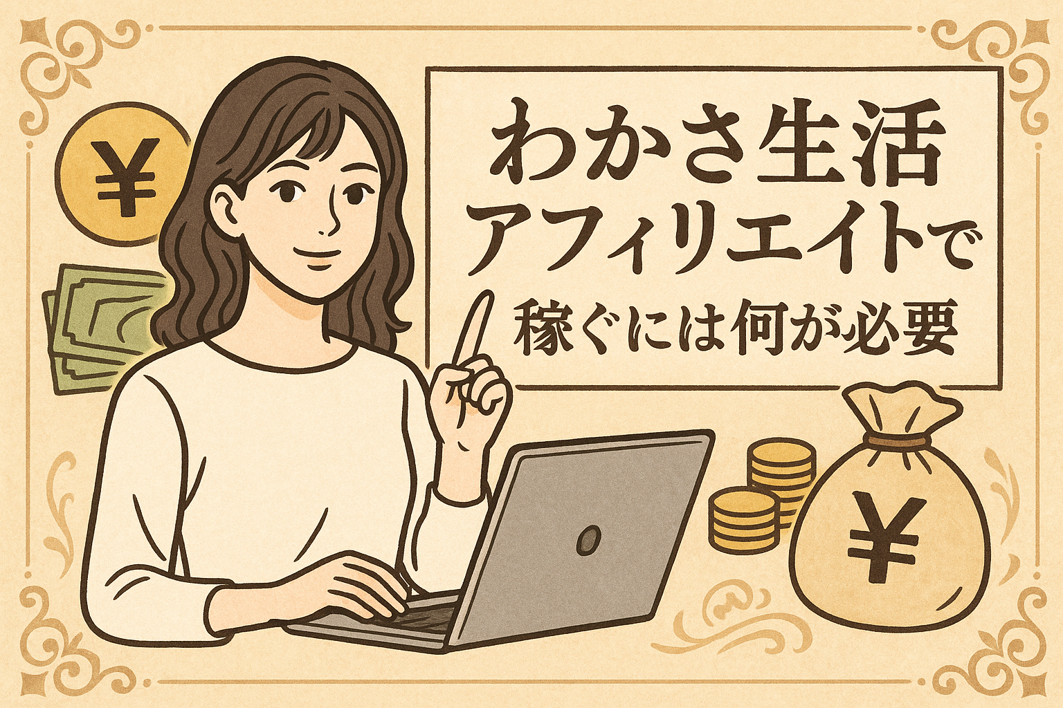 わかさ生活アフィリエイトで稼ぐには何が必要？