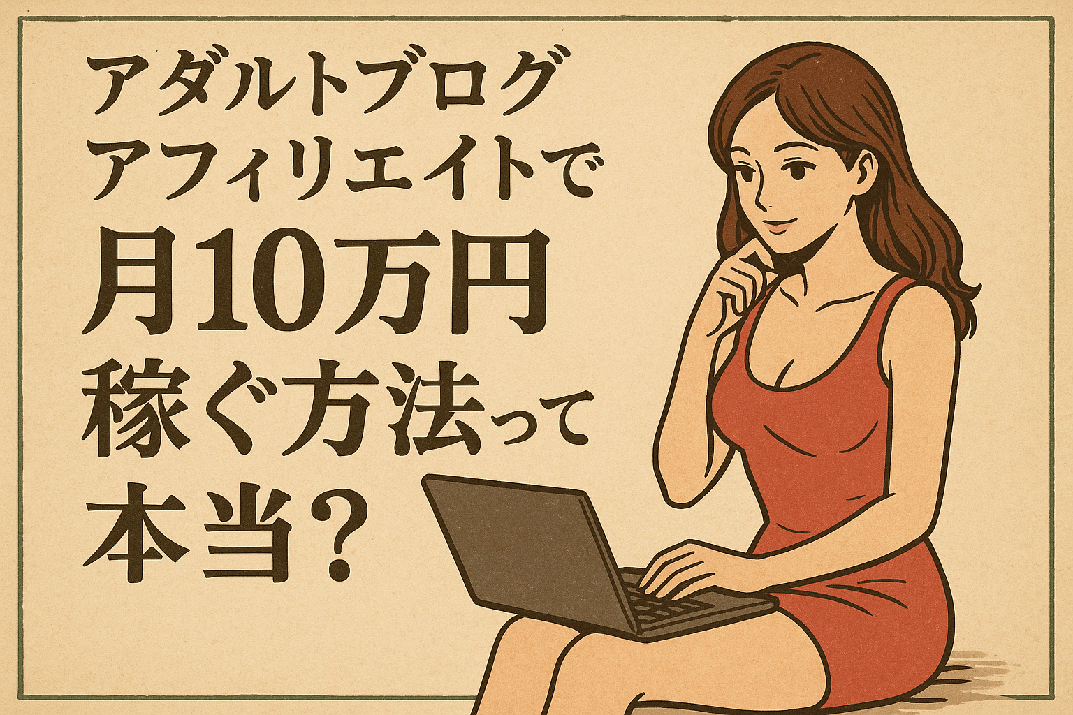 アダルト ブログ アフィリエイトで月10万円稼ぐ方法って本当？