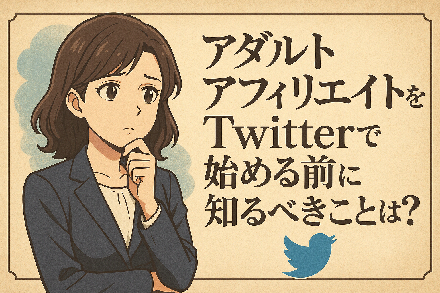 アダルトアフィリエイトをTwitterで始める前に知るべきことは？