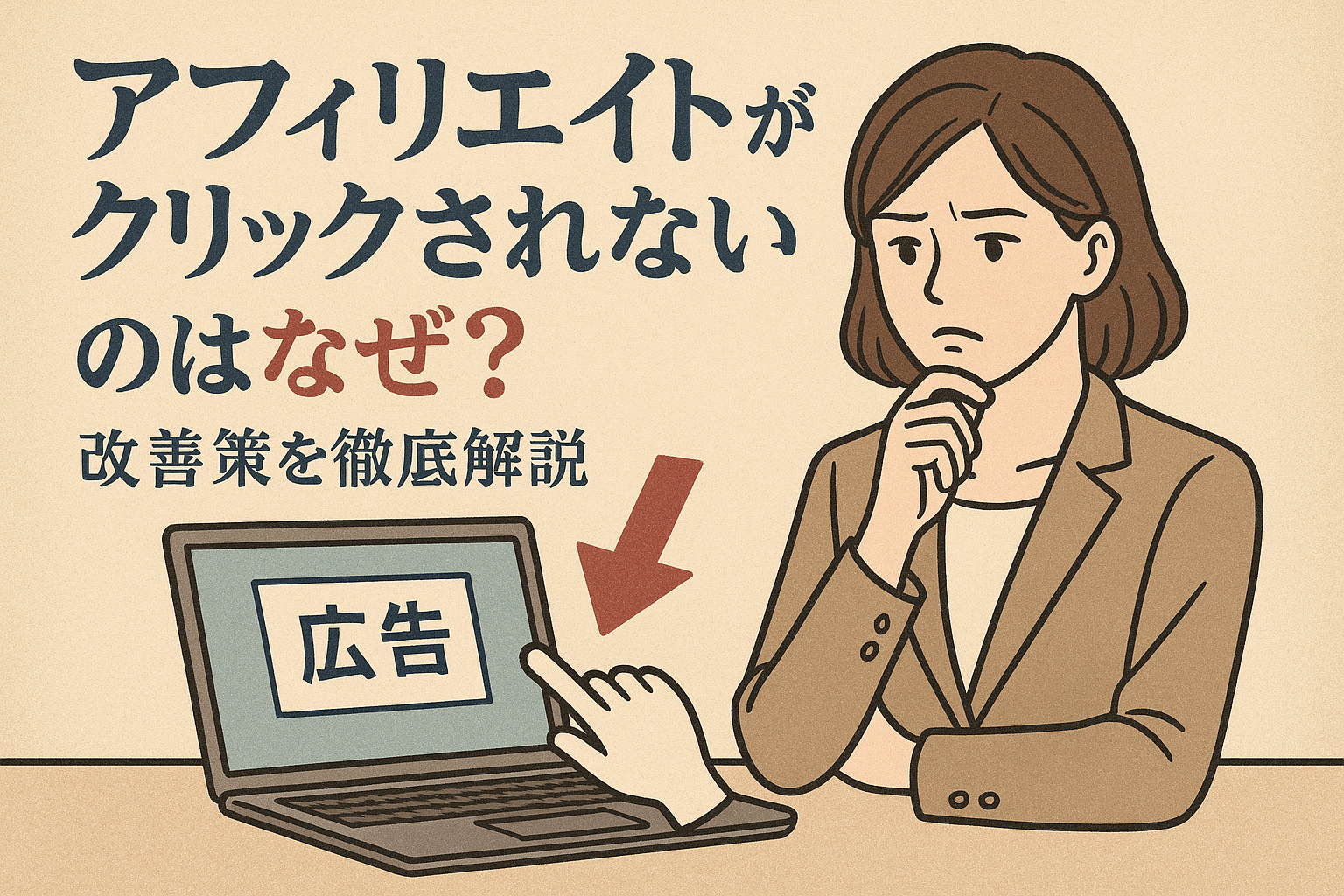 アフィリエイトがクリックされないのはなぜ？改善策を徹底解説