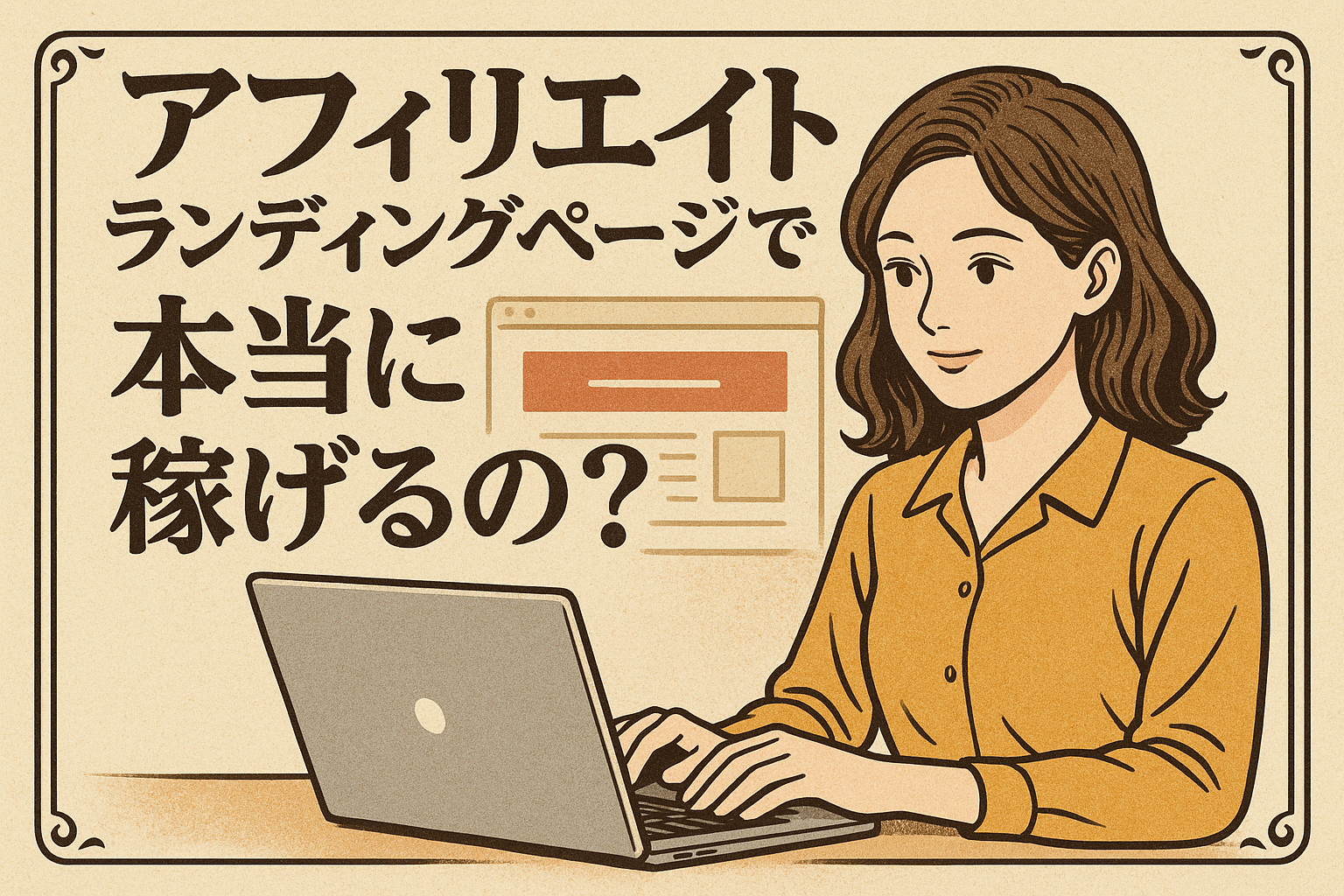 アフィリエイト ランディングページで本当に稼げるの？