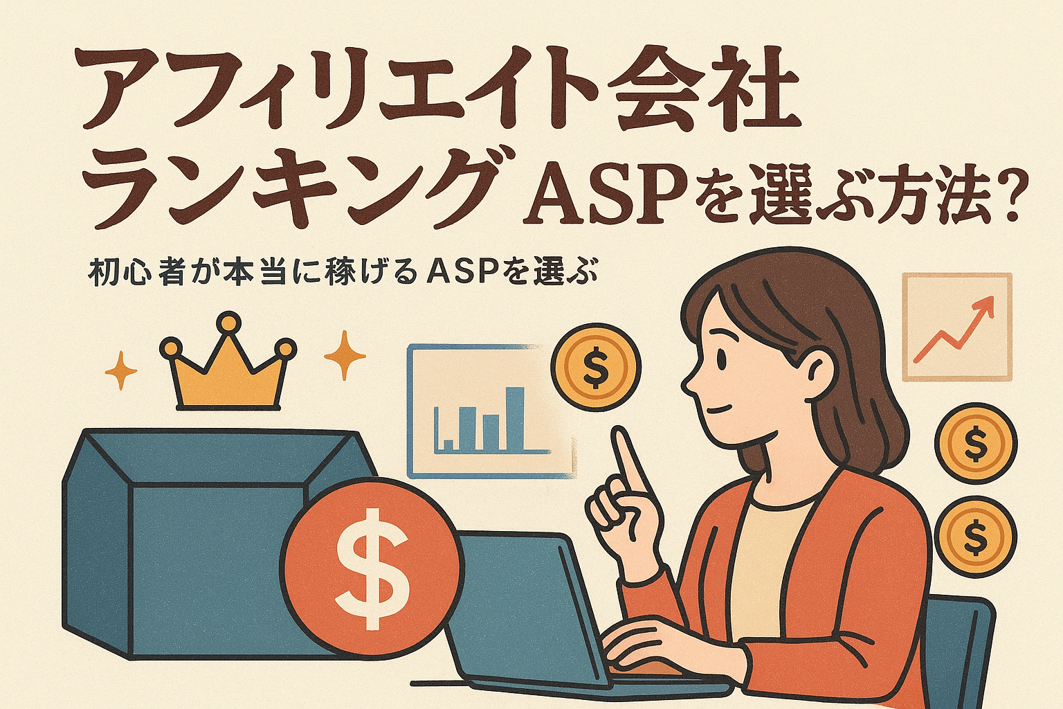 アフィリエイト会社ランキング：初心者が本当に稼げるASPを選ぶ方法？