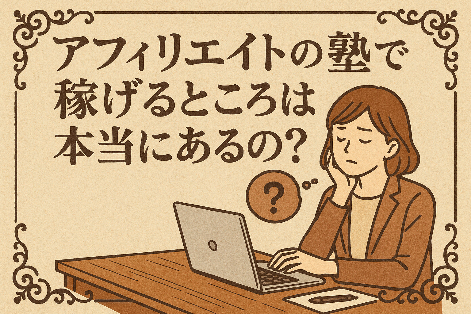 アフィリエイトの塾で稼げるところは本当にあるの？