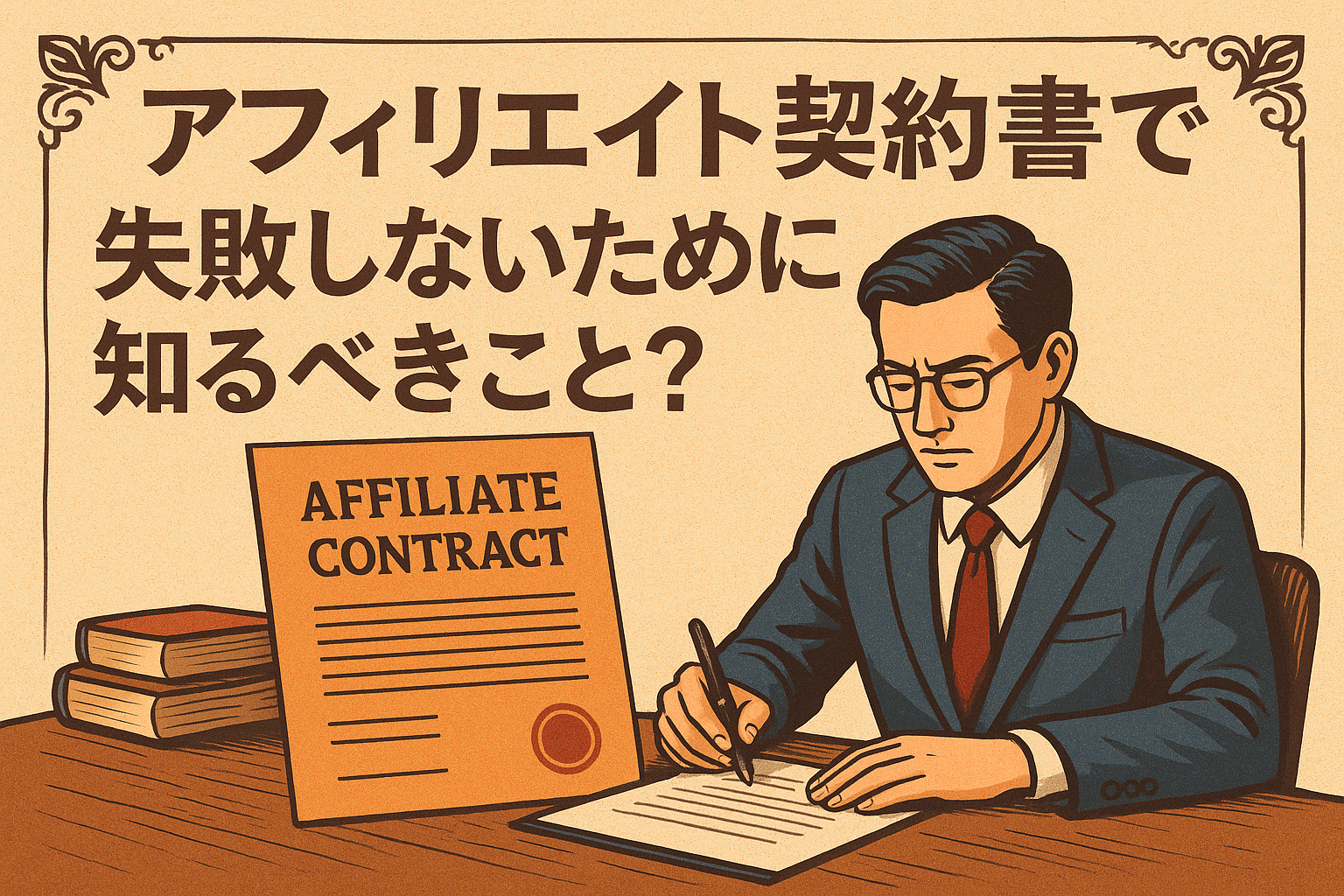 アフィリエイト契約書で失敗しないために知るべきこと？