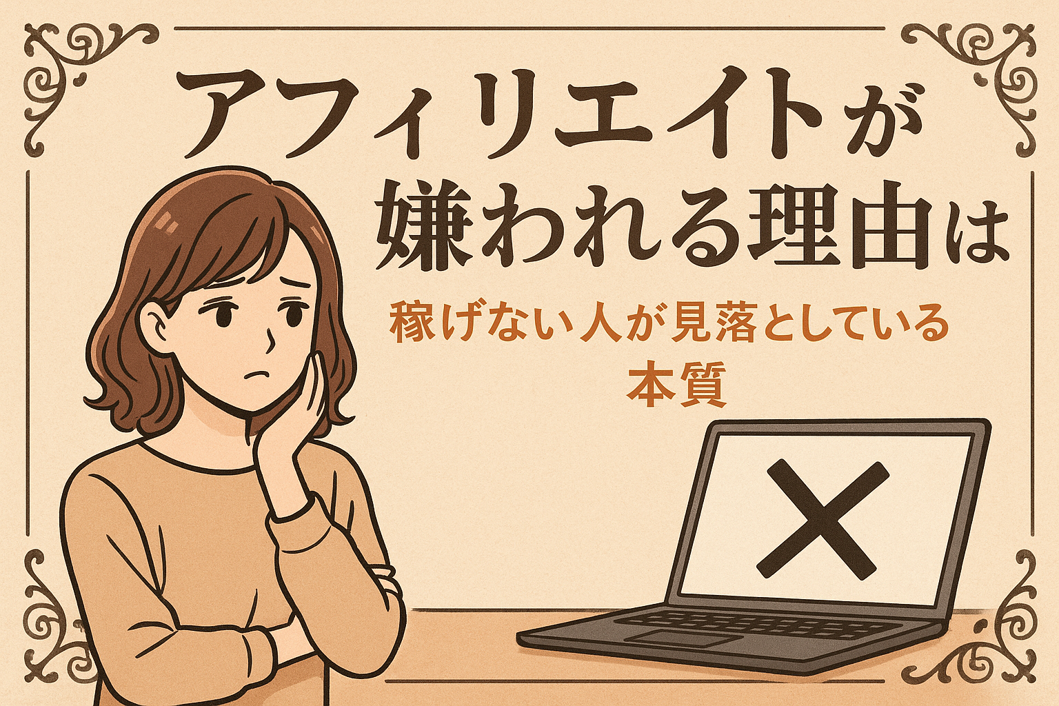 アフィリエイトが嫌われる理由は？稼げない人が見落としている本質