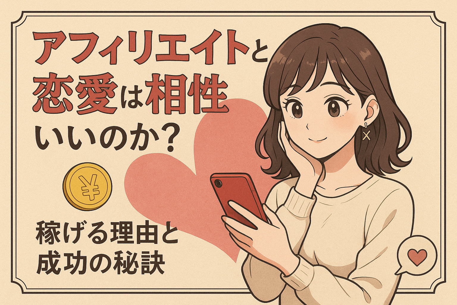アフィリエイトと恋愛は相性いいのか？稼げる理由と成功の秘訣