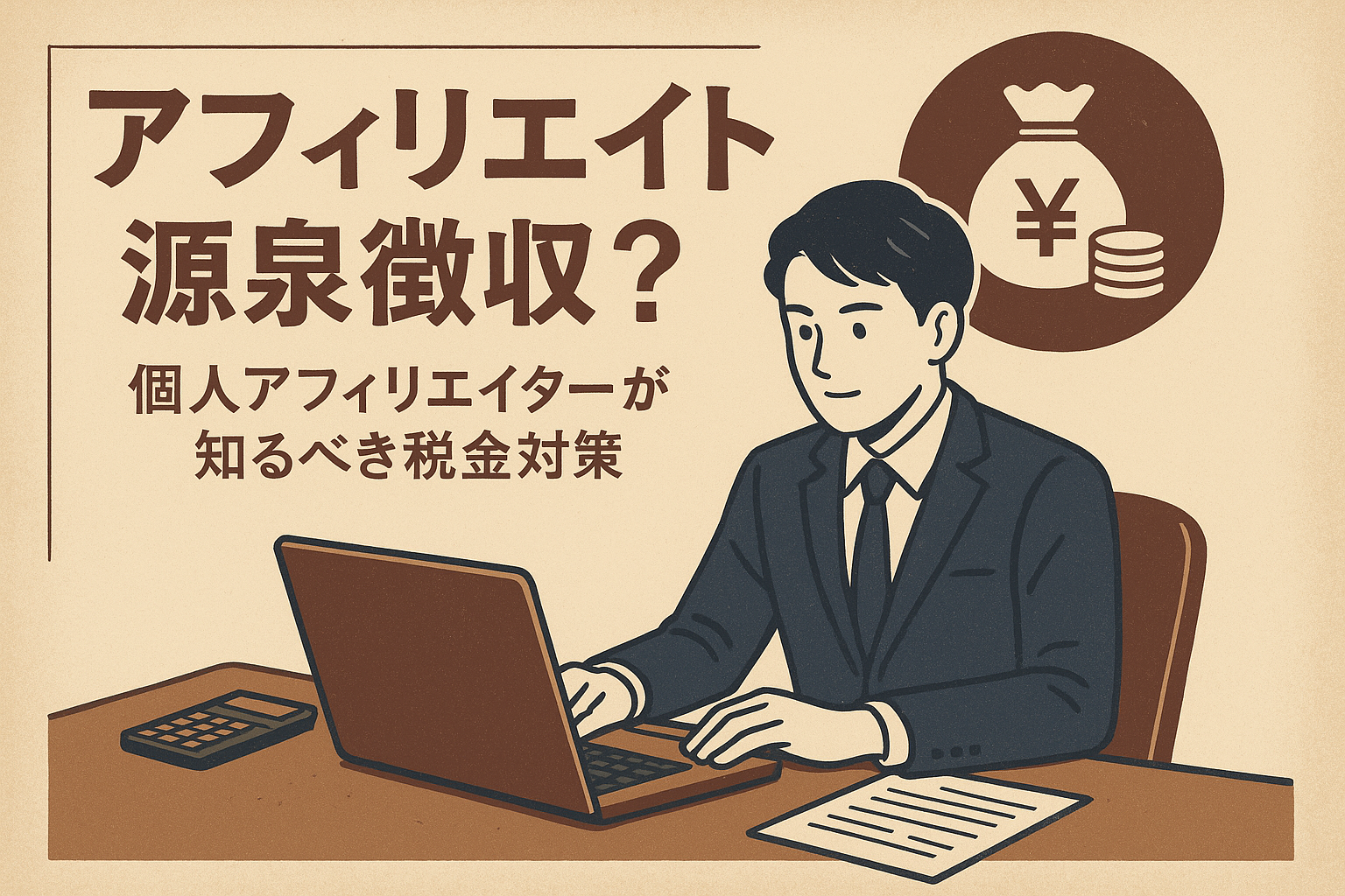 アフィリエイト 源泉徴収？個人アフィリエイターが知るべき税金対策