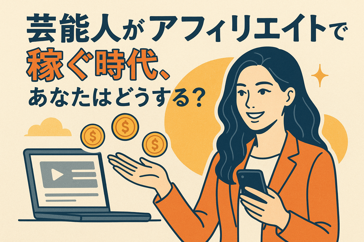 芸能人がアフィリエイトで稼ぐ時代、あなたはどうする？