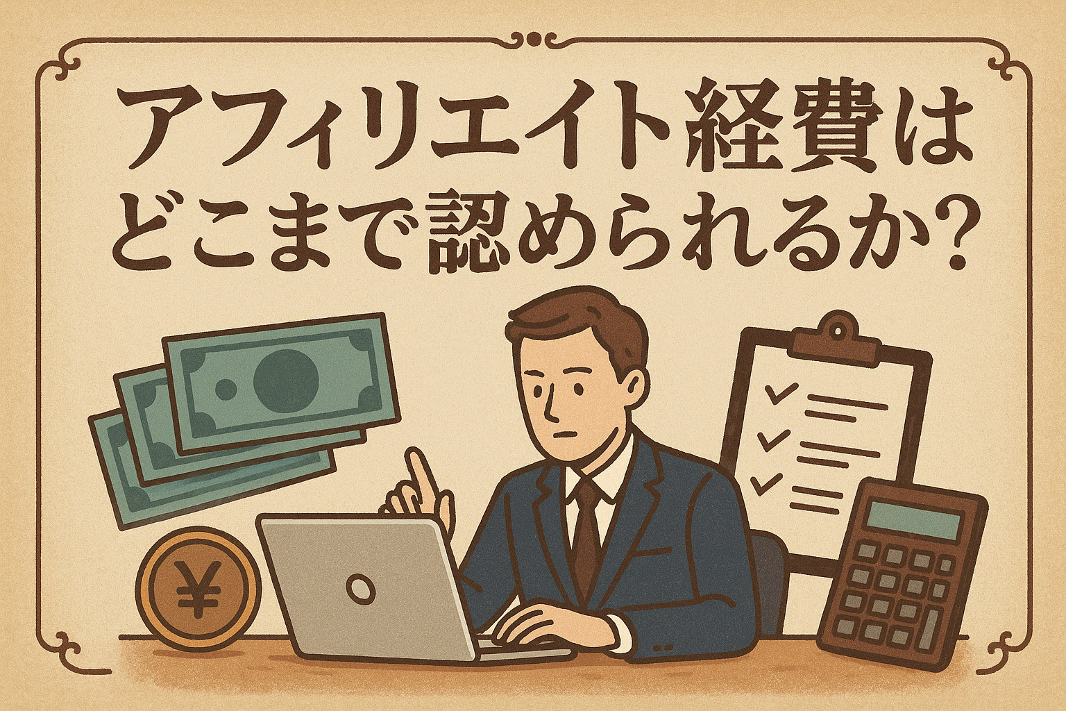 アフィリエイト経費はどこまで認められるか？
