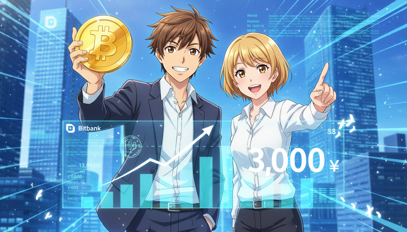 bitbankアフィリエイトは報酬3,000円の安定案件